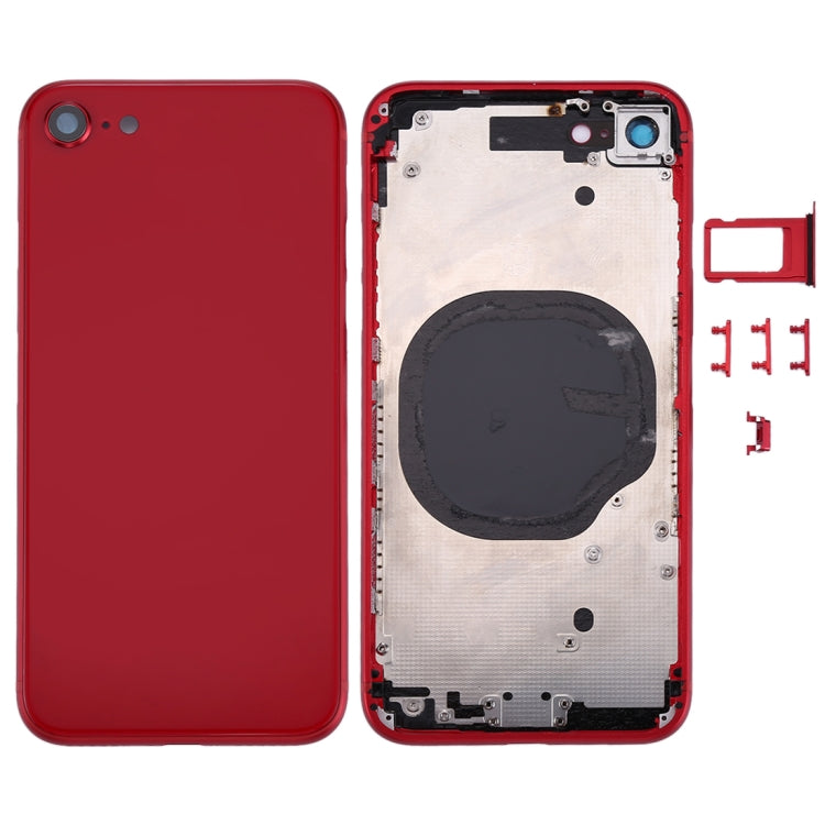 Back Housing Cover for iPhone 8 (Red) - Back Cover by PMC TechLife | Online Shopping South Africa | PMC TechLife