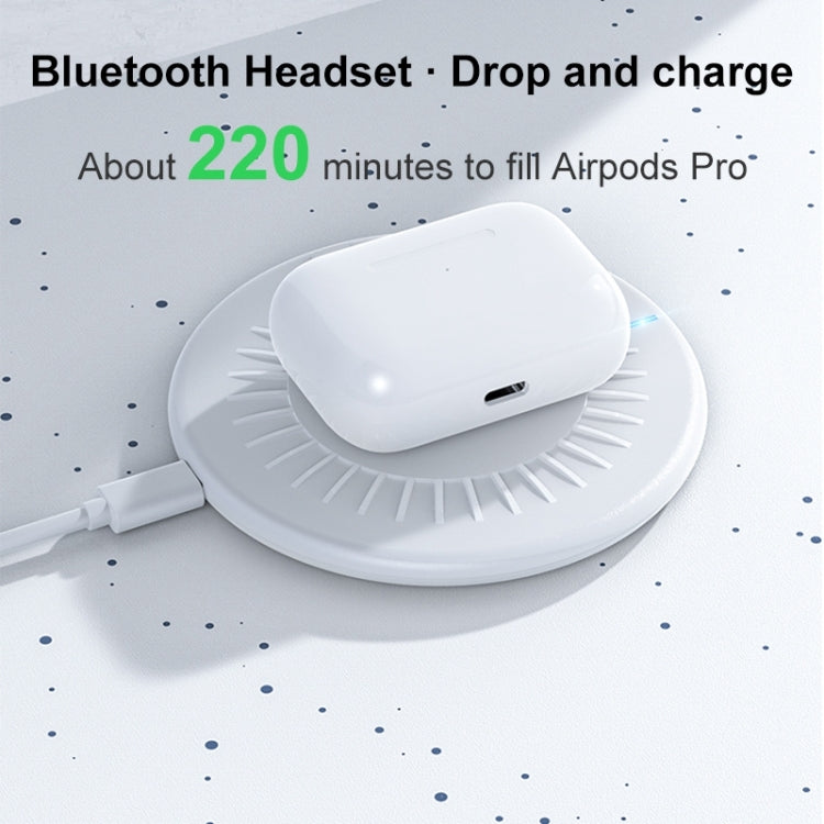 964 15W Round Shape Wireless Fast Charging(Black) - free shipping - PMC TechLife - Order now!