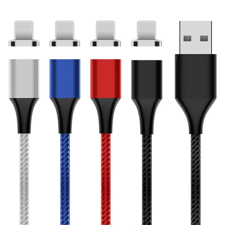 M11 3A USB to 8 Pin Nylon Braided Magnetic Data Cable, Cable Length: 1m (Black) - Charging Cable & Head by PMC TechLife | Online Shopping South Africa | PMC TechLife