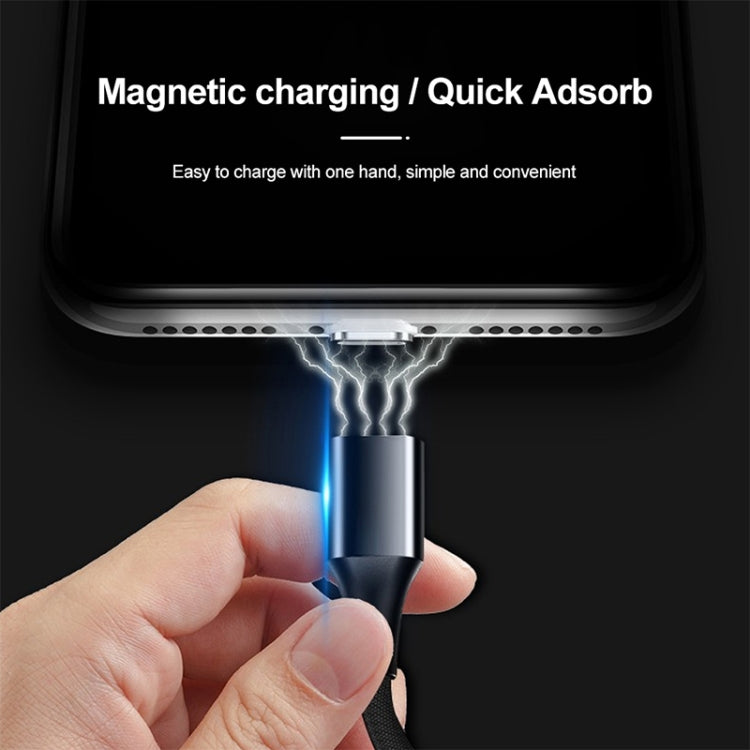 M11 3A USB to 8 Pin Nylon Braided Magnetic Data Cable, Cable Length: 1m (Blue) - Charging Cable & Head by PMC TechLife | Online Shopping South Africa | PMC TechLife