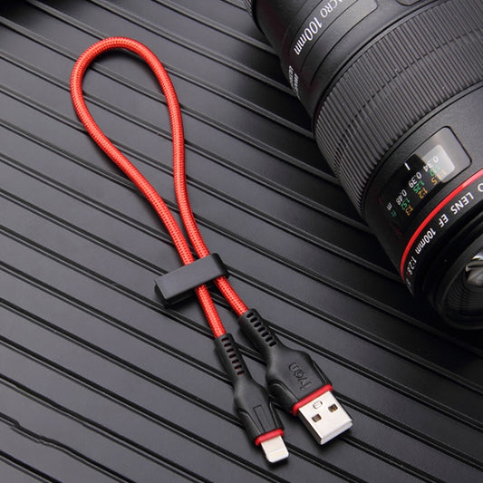 IVON CA81 8 Pin Fast Charging Data Cable, Length: 33cm (Red) - Normal Style Cable by IVON | Online Shopping South Africa | PMC Jewellery