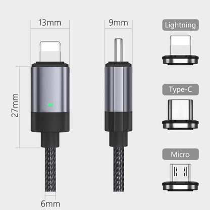 27W USB-C / Type-C to 8 Pin Fast Charging Magnetic Data Cable, Style: 1m Cable + Magnetic Head - Charging Cable & Head by PMC Jewellery | Online Shopping South Africa | PMC Jewellery