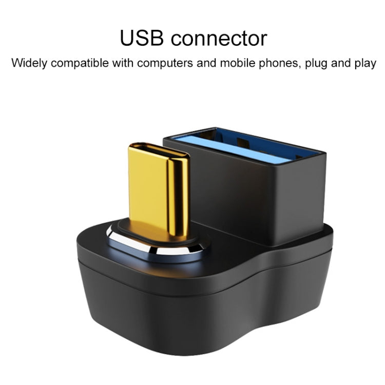 10 Gbps USB Female to USB-C/Type-C Male Magnetic Straight Charging Adapter - Converter & Adapter by PMC TechLife | Online Shopping South Africa | PMC TechLife