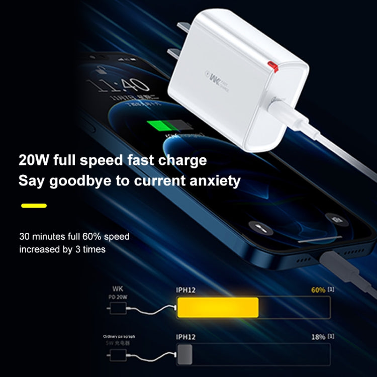 WK WP-U108 20W PD Fast Charger, Plug Type: CN Plug - USB Charger by WK | Online Shopping South Africa | PMC Jewellery