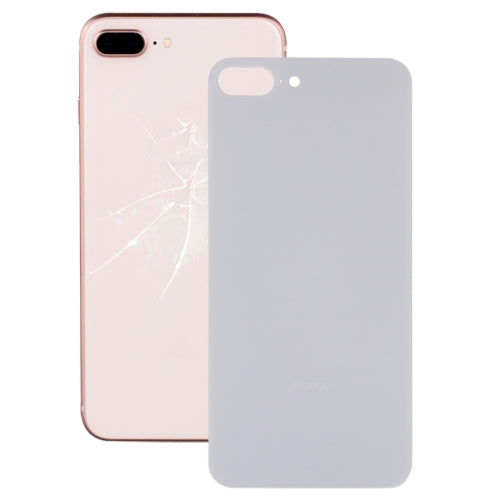 Easy Replacement Big Camera Hole Glass Back Battery Cover with Adhesive for iPhone 8 Plus(White) - free shipping - PMC TechLife - Order now!
