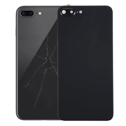 Back Cover with Adhesive for iPhone 8 Plus (Black) - Back Cover by PMC TechLife | Online Shopping South Africa | PMC TechLife