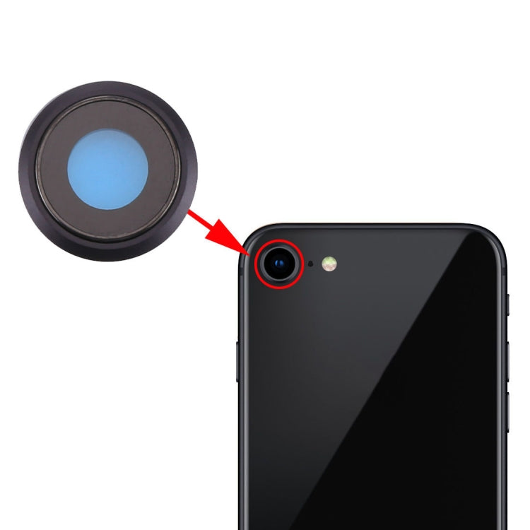 Rear Camera Lens Ring for iPhone 8 (Black) - Camera Series by PMC Jewellery | Online Shopping South Africa | PMC Jewellery