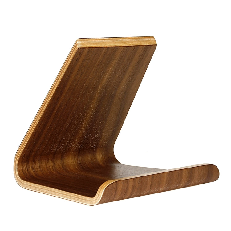 SamDi Artistic Wood Grain Walnut Desktop Holder Stand DOCK Cradle, For Xiaomi, iPhone, Samsung, HTC, LG, iPad and other Tablets(Coffee) -  by PMC Jewellery | Online Shopping South Africa | PMC Jewellery