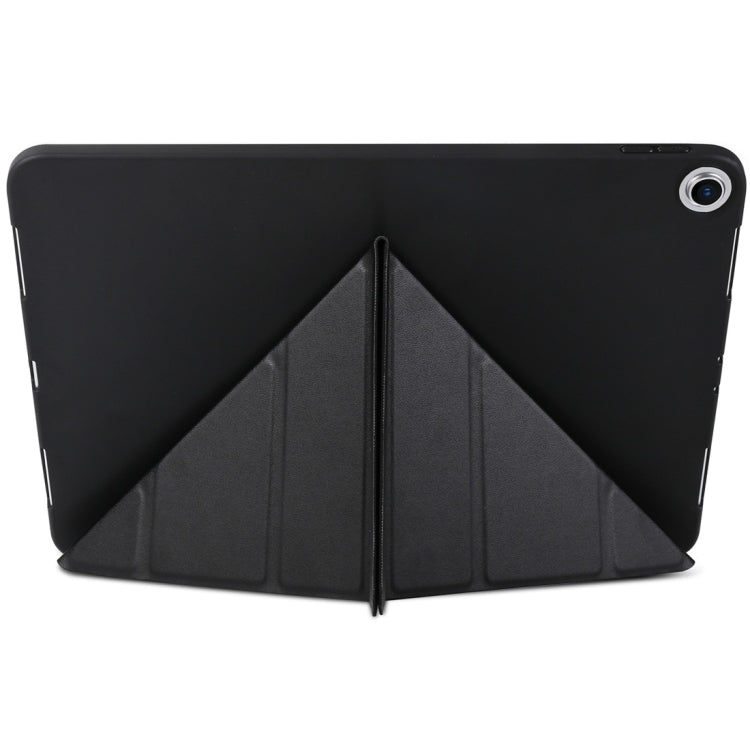 Millet Texture PU+ Silica Gel Full Coverage Leather Case for iPad Air (2019) / iPad Pro 10.5 inch, with Multi-folding Holder(Black) - iPad Air (2019) Cases by PMC TechLife | Online Shopping South Africa | PMC TechLife | Buy Now Pay Later Mobicred