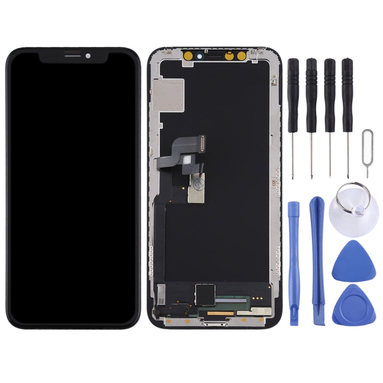 Soft OLED LCD Screen for iPhone X with Digitizer Full Assembly(Black) - LCD Related Parts by PMC Jewellery | Online Shopping South Africa | PMC Jewellery