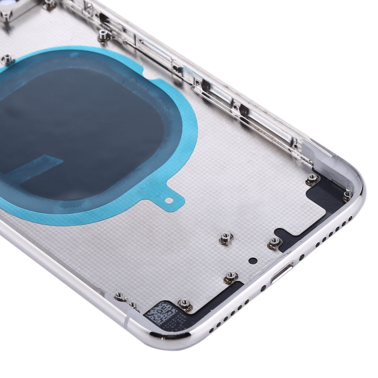 Back Housing Cover with SIM Card Tray & Side keys for iPhone X(Silver) - Back Cover by PMC TechLife | Online Shopping South Africa | PMC TechLife