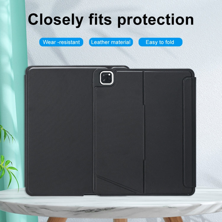 T129-AS For iPad Air 13 2025 / Pro 12.9 2022 / 2021 / 2020 / 2018 Touch Backlight Split Type Bluetooth Keyboard Leather Case - For iPad Pro by PMC TechLife | Online Shopping South Africa | PMC TechLife | Buy Now Pay Later Mobicred