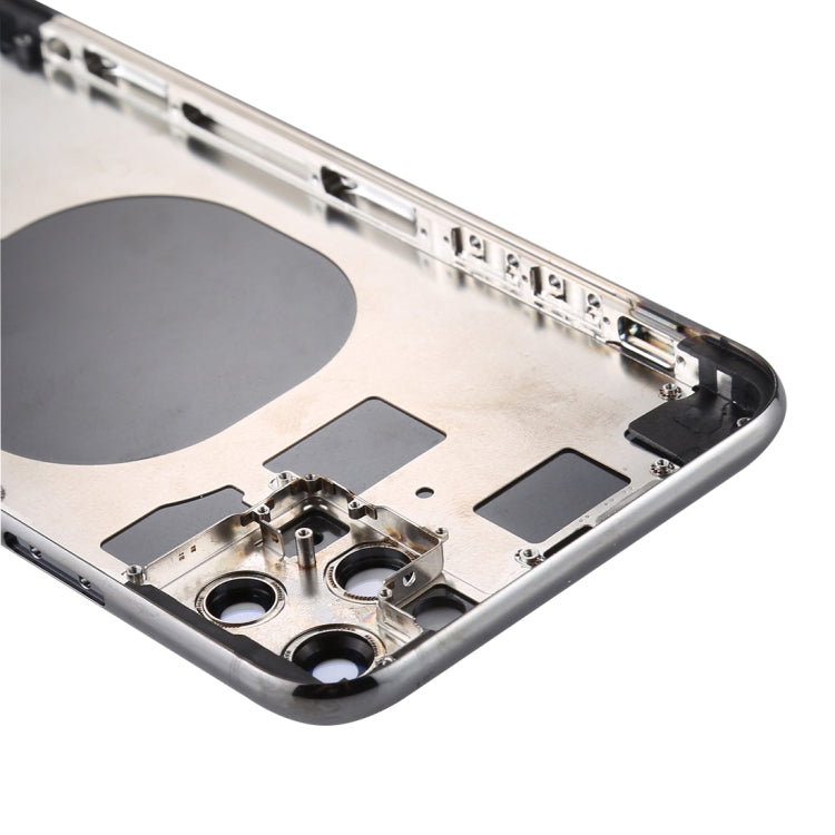 Back Housing Cover with SIM Card Tray & Side keys & Camera Lens for iPhone 11 Pro Max(Grey) - Back Cover by PMC TechLife | Online Shopping South Africa | PMC TechLife | Buy Now Pay Later Mobicred