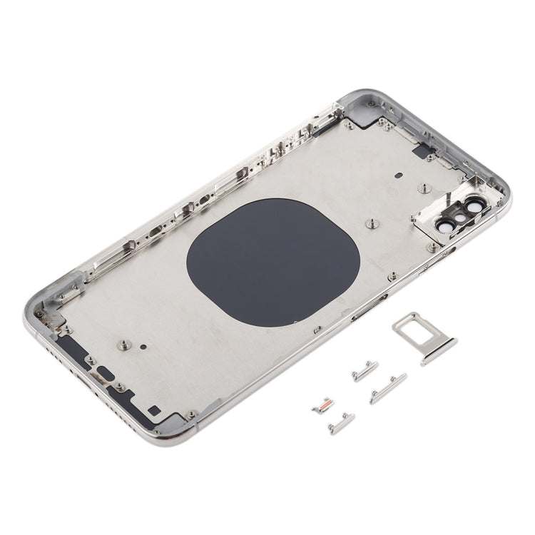 Back Cover with Camera Lens & SIM Card Tray & Side Keys for iPhone XS Max(White) - Back Cover by PMC TechLife | Online Shopping South Africa | PMC TechLife
