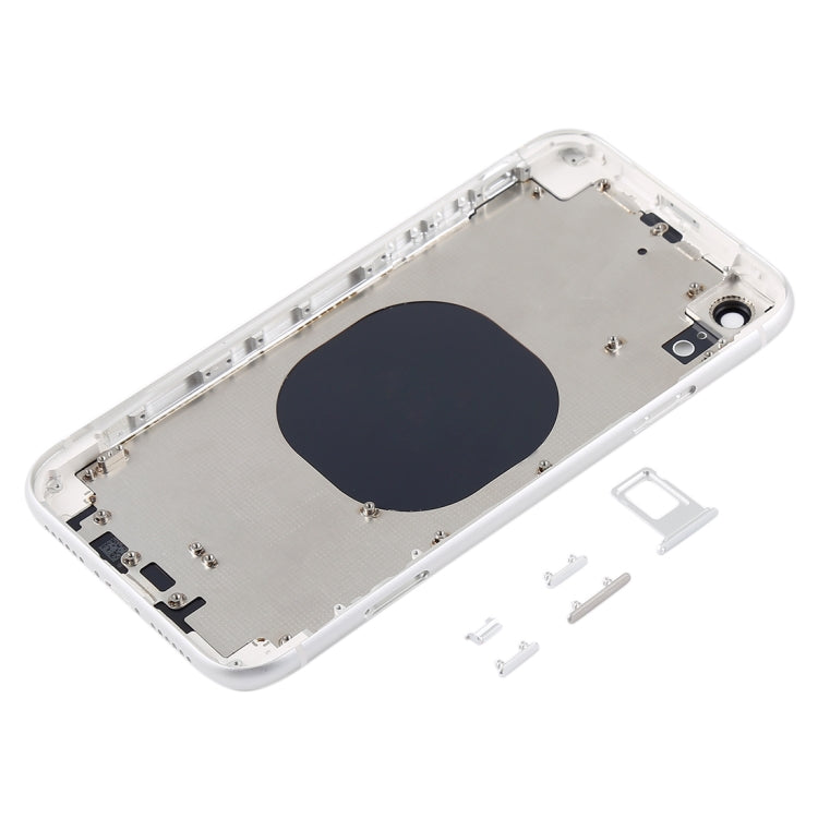 Back Housing Cover with Camera Lens & SIM Card Tray & Side Keys for iPhone XR(White) - Back Cover by PMC TechLife | Online Shopping South Africa | PMC TechLife