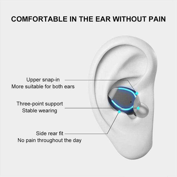 F9-6 TWS CVC8.0 Noise Cancelling Touch Bluetooth Earphone with Pull-out Cylindrical Charging Box, Support LED Power Digital Display & Call & Siri(Black) - TWS Earphone by PMC TechLife | Online Shopping South Africa | PMC TechLife