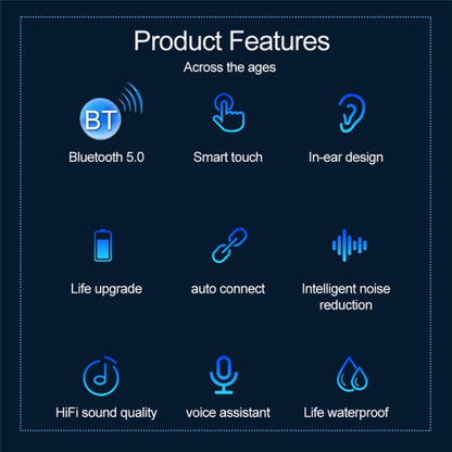 F9-9 TWS CVC8.0 Noise Cancelling Bluetooth Earphone with Charging Box, Support Touch Lighting Effect & Three-screen LED Power Display & Power Bank & Mobile Phone Holder & HD Call & Voice Assistant(Black) - TWS Earphone by PMC Jewellery | Online Shopping South Africa | PMC Jewellery