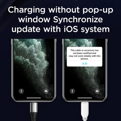 JOYROOM S-0230N1 N1 Series 0.2m 3A USB to 8 Pin Data Sync Charge Cable for iPhone, iPad(Black) - Normal Style Cable by JOYROOM | Online Shopping South Africa | PMC Jewellery