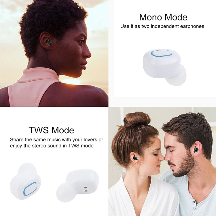 TI8S TWS Dazzling Wireless Stereo Bluetooth 5.0 Earphones with Charging Case(White) - TWS Earphone by PMC TechLife | Online Shopping South Africa | PMC TechLife