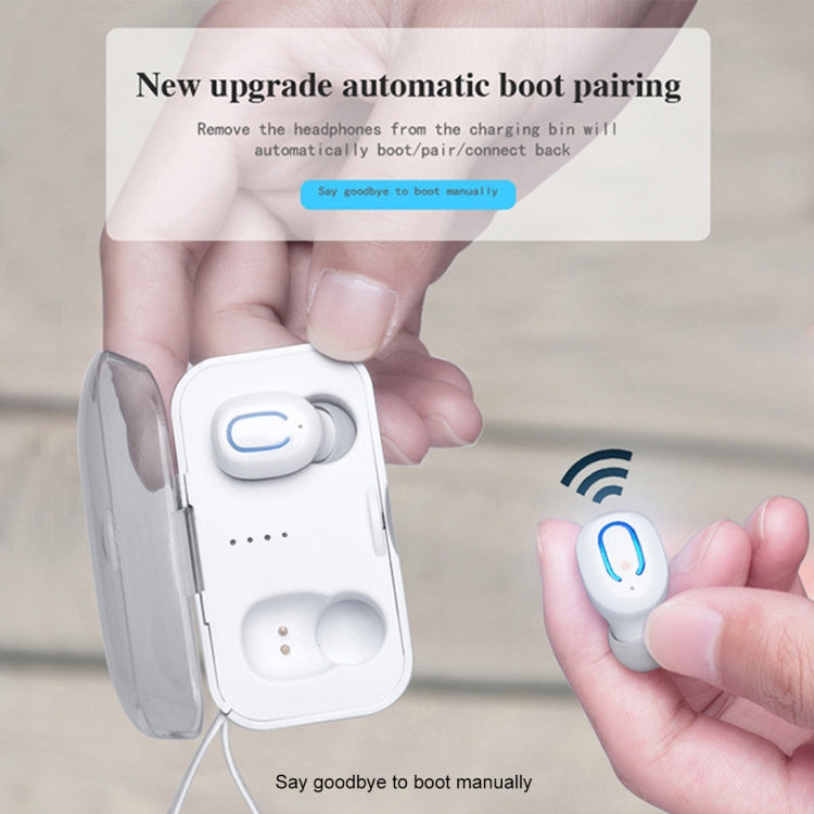 TI8S TWS Dazzling Wireless Stereo Bluetooth 5.0 Earphones with Charging Case(White) - TWS Earphone by PMC TechLife | Online Shopping South Africa | PMC TechLife
