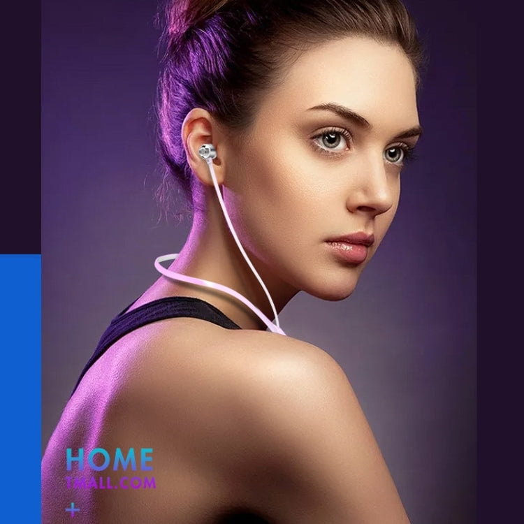 Bluetooth 5.1 Round Wire Neck-mounted Bluetooth Sports Earphone with Magnetic Function(Black) - Neck-mounted Earphone by PMC Jewellery | Online Shopping South Africa | PMC Jewellery