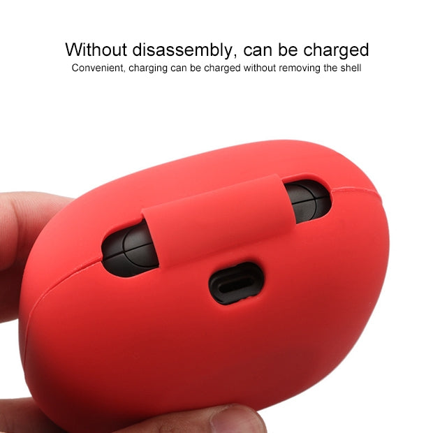 Solid Color Silicone Wireless Bluetooth Earphone Protective Case for Beats Powerbeats Pro(Black) - Other Case by PMC TechLife | Online Shopping South Africa | PMC TechLife