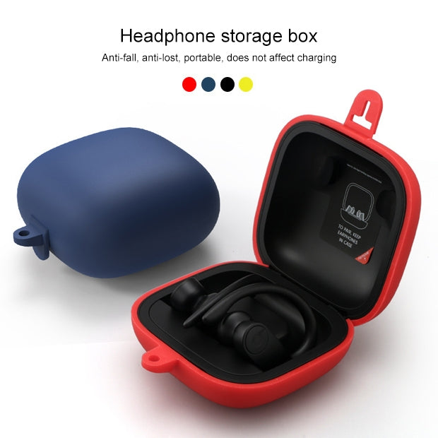 Solid Color Silicone Wireless Bluetooth Earphone Protective Case for Beats Powerbeats Pro(Grass Green) - Other Case by PMC TechLife | Online Shopping South Africa | PMC TechLife