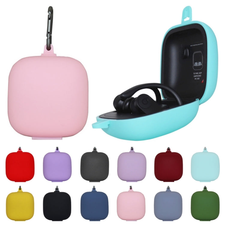 Solid Color Silicone Wireless Bluetooth Earphone Protective Case for Beats Powerbeats Pro(Yellow) - Other Case by PMC TechLife | Online Shopping South Africa | PMC TechLife