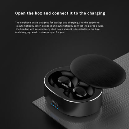 B20 Mini Portable In-ear Noise Cancelling Bluetooth V5.0 Stereo Earphone with 360 Degrees Rotation Charging Box(Blue) - Bluetooth Earphone by PMC Jewellery | Online Shopping South Africa | PMC Jewellery