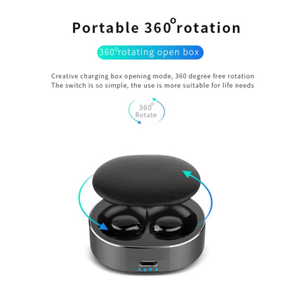 B20 Mini Portable In-ear Noise Cancelling Bluetooth V5.0 Stereo Earphone with 360 Degrees Rotation Charging Box(White) - Bluetooth Earphone by PMC Jewellery | Online Shopping South Africa | PMC Jewellery