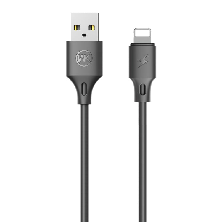 WK WDC-092 2m 2.4A Max Output Full Speed Pro Series USB to 8 Pin Data Sync Charging Cable (Black) - Normal Style Cable by WK | Online Shopping South Africa | PMC Jewellery