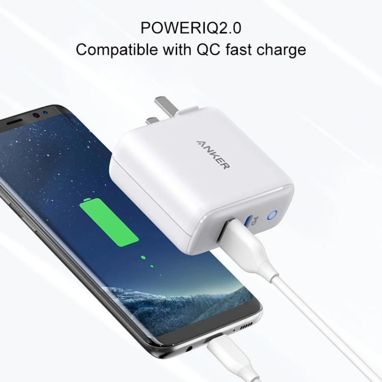 ANKER A2626 33W PowerPort PD USB-C / Type-C Interface + PowerIQ 2.0 USB-A Interface Wall Charger, US Plug(White) - USB Charger by ANKER | Online Shopping South Africa | PMC Jewellery