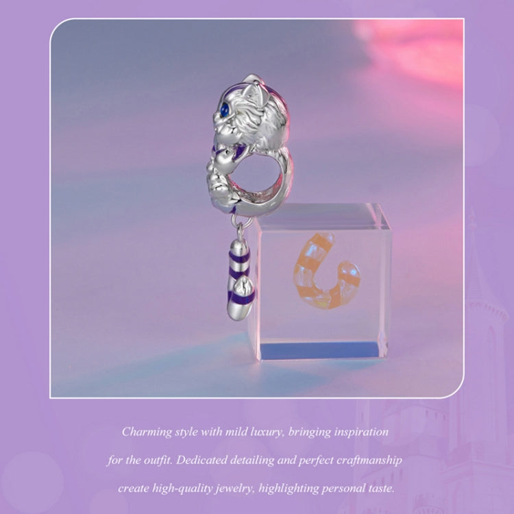 SCC2529 Sterling Silver S925 Fantasy Magic Cat Pendant Accessories DIY Bracelet Beads - Necklaces & Pendants by PMC Jewellery | Online Shopping South Africa | PMC Jewellery