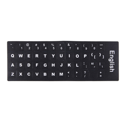 Keyboard Film Cover Independent Paste English Keyboard Stickers for Laptop Notebook Computer Keyboard(Black) - Silicone / Sticker by PMC Jewellery | Online Shopping South Africa | PMC Jewellery