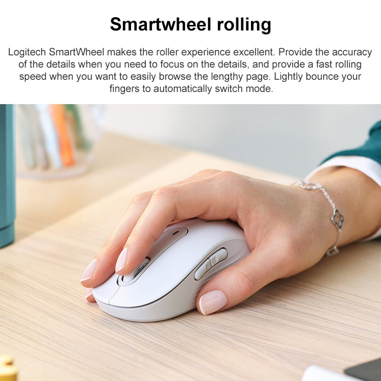 Logitech M750 2000DPI 2.4GHz Wireless Bluetooth Dual Mode Mouse (White) - free shipping - PMC TechLife - Order now!