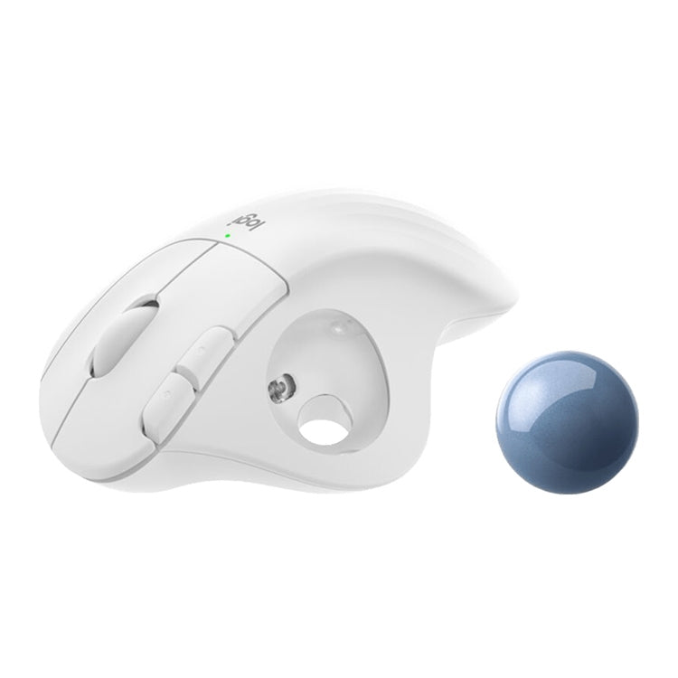 Logitech ERGO M575 Creative Wireless Trackball Mouse (White) - Wireless Mice by Logitech | Online Shopping South Africa | PMC Jewellery