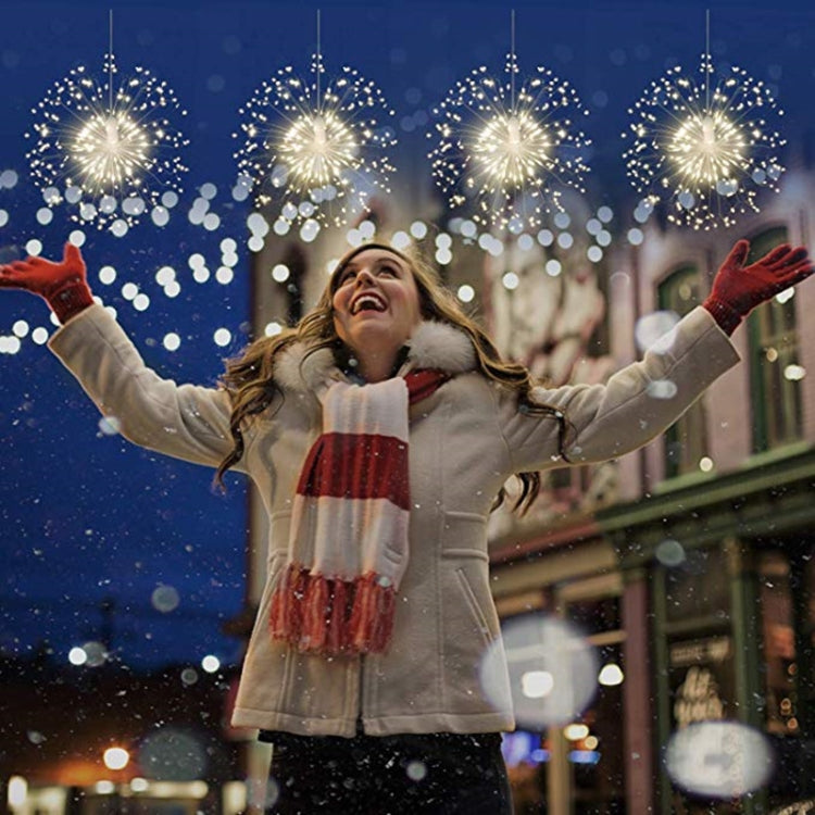 30cm Explosion Ball Fireworks Dimmable Copper Wire LED String Light, 150 LEDs Batteries Box LED Decorative Light with Remote Control(White Light) - free shipping - PMC TechLife - Order now!