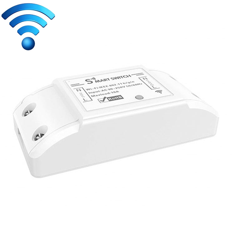 10A Single Channel WiFi Smart Switch Wireless Remote Control Module Works with Alexa & Google Home, AC 90-250V - Smart Switch by PMC TechLife | Online Shopping South Africa | PMC TechLife