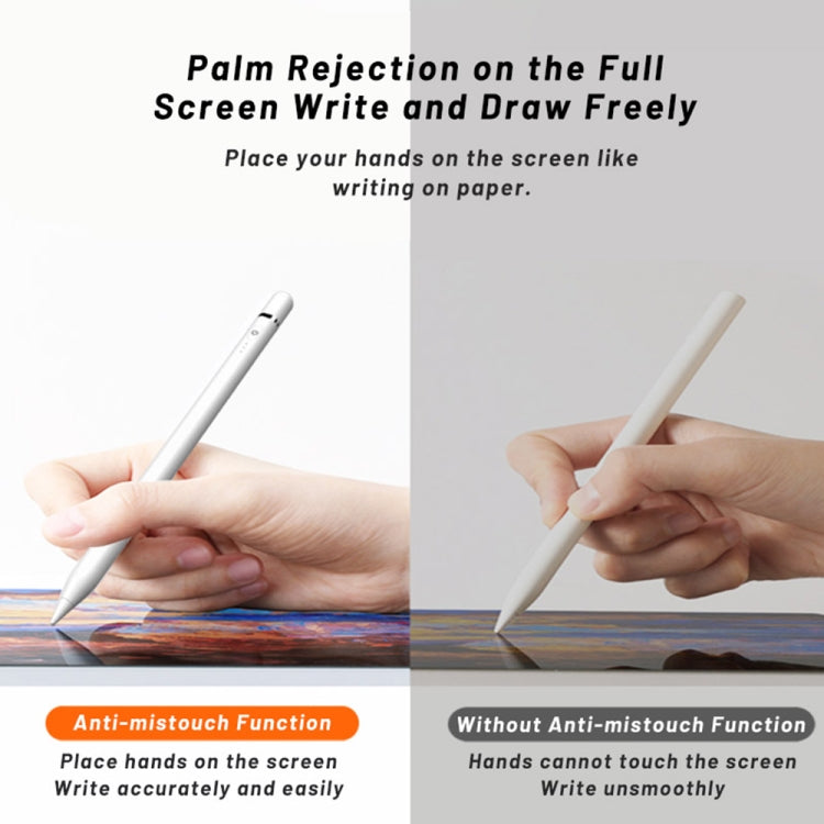 P7-LS Active Capacitive Stylus Pen with Palm Rejection for iPad After 2018 Version(White) - Stylus Pen by PMC TechLife | Online Shopping South Africa | PMC TechLife