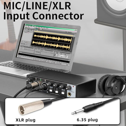 XTUGA M-22D Audio Interface Professional Sound Card - Live Sound Effects Processors by XTUGA | Online Shopping South Africa | PMC Jewellery