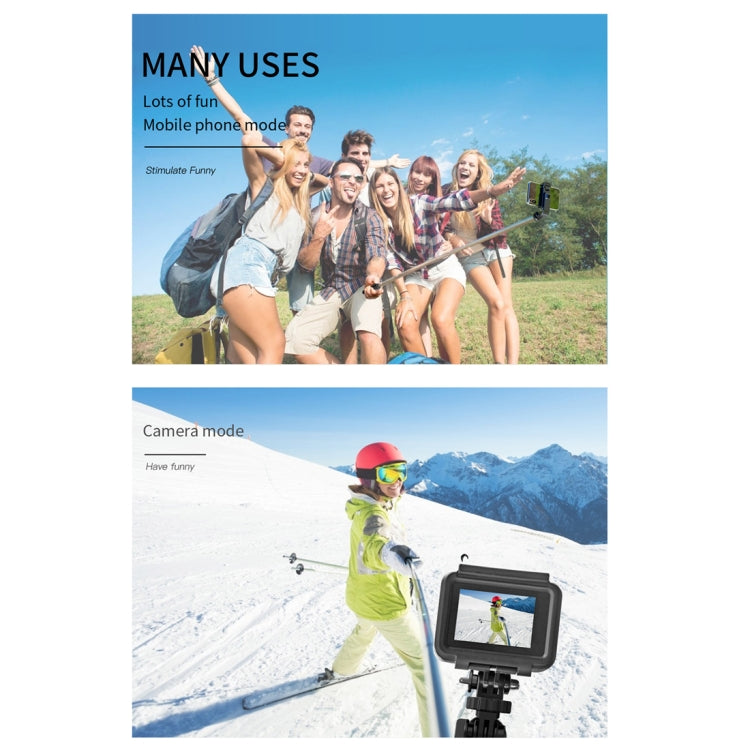 L02 100cm Multi-function Adjustable Bluetooth Self-timer Pole Tripod Selfie Stick (Black) - Selfie Sticks by PMC TechLife | Online Shopping South Africa | PMC TechLife