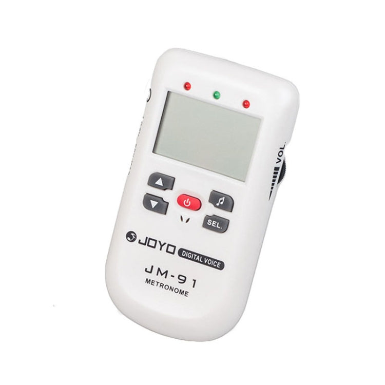 JOYO JM-91 Mini Portable Multi-functional Vocal Metronome Electronic Digital Metronome Tone Generator Tuner for Guitar Violin Ukulele(White) - free shipping - PMC TechLife - Order now!