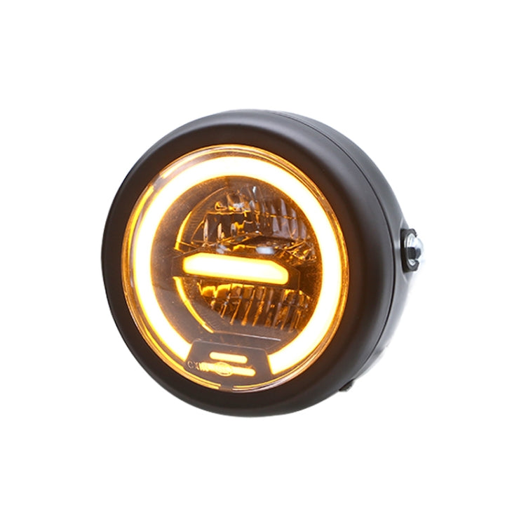 Motorcycle 5.75 inch Harley Headlight Retro Lamp LED Light Modification Accessories (Yellow) - Headlights by PMC TechLife | Online Shopping South Africa | PMC TechLife | Buy Now Pay Later Mobicred
