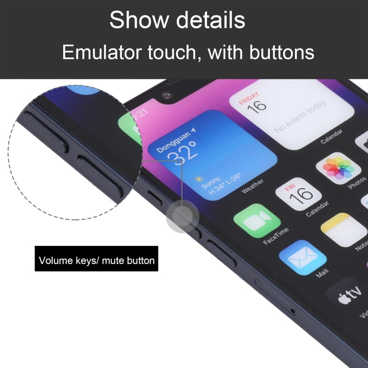 For iPhone 14 Color Screen Non-Working Fake Dummy Display Model(Midnight) - For iPhone & iPad by PMC TechLife | Online Shopping South Africa | PMC TechLife