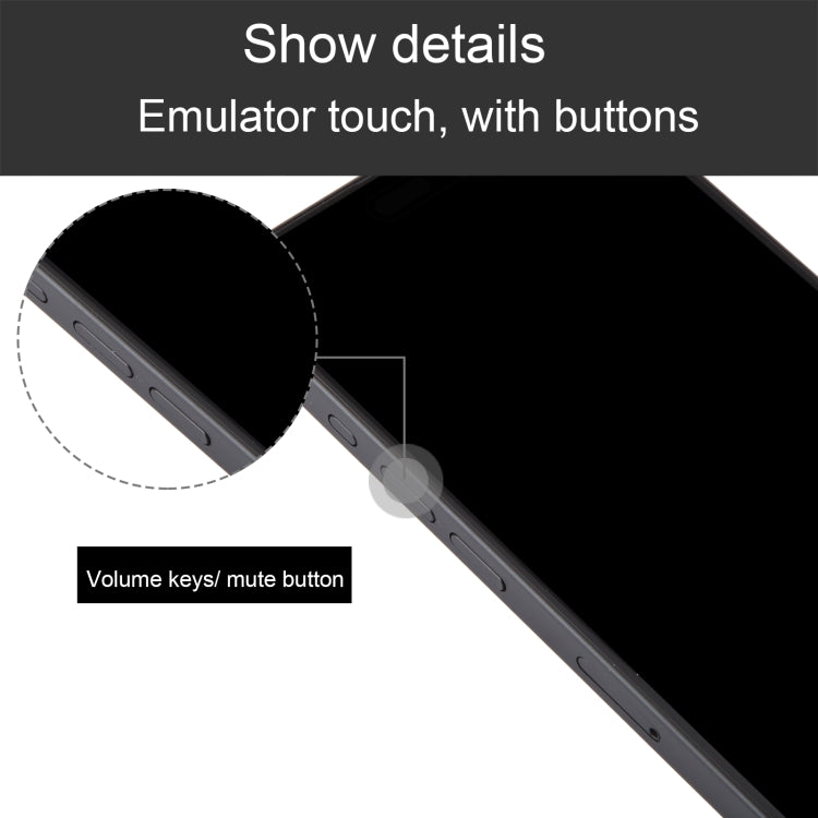 For iPhone 15 Pro Max Black Screen Non-Working Fake Dummy Display Model  (Black) - For iPhone & iPad by PMC TechLife | Online Shopping South Africa | PMC TechLife | Buy Now Pay Later Mobicred