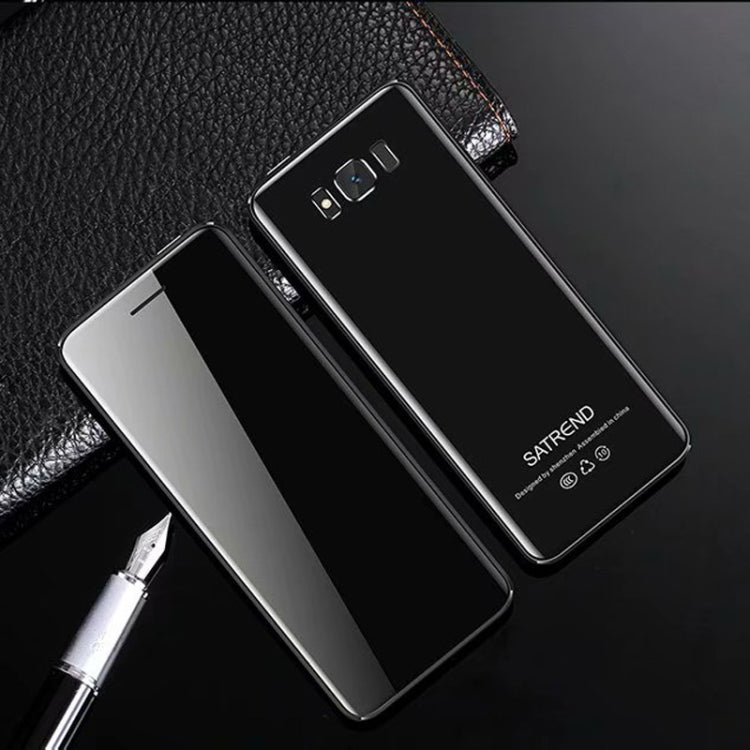 SATREND S10 Card Mobile Phone, 2.4 inch Touch Screen, MTK6261D, Support Bluetooth, FM, GSM, Dual SIM(Black) - free shipping - PMC TechLife - Order now!