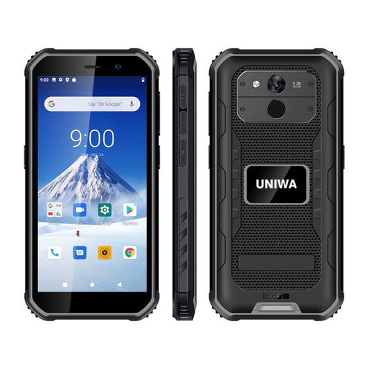 UNIWA F963 Rugged Phone, 3GB+32GB, IP68 Waterproof Dustproof Shockproof, 5.5 inch Android 10.0 MTK6739 Quad Core up to 1.25GHz, Network: 4G, NFC, OTG (Black Grey) - UNIWA by UNIWA | Online Shopping South Africa | PMC Jewellery