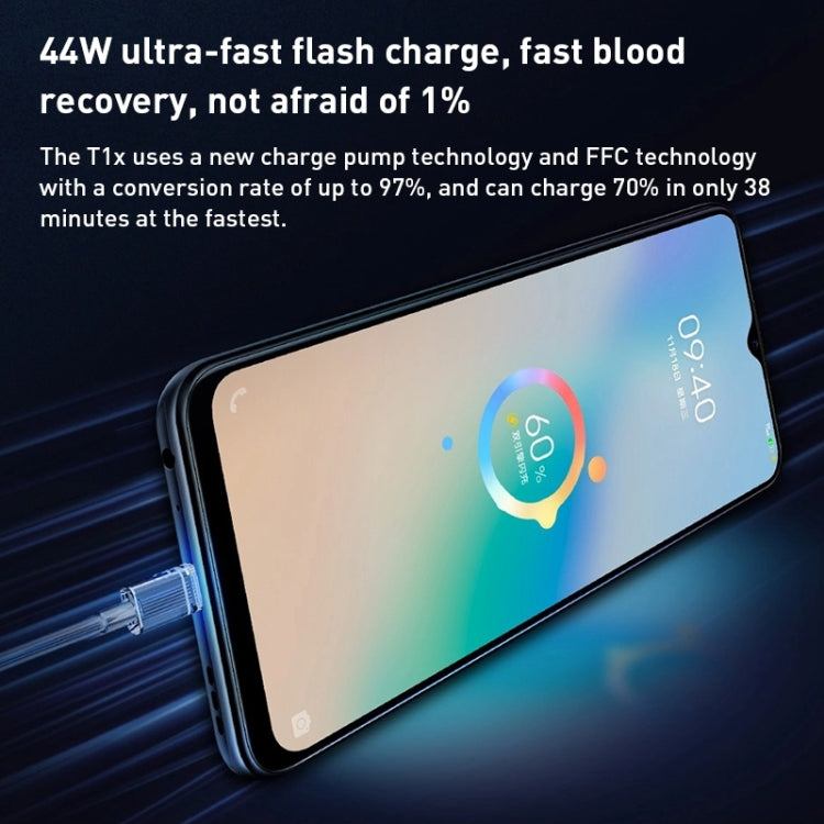 vivo T1x 5G, 64MP Camera, 6GB+128GB, Dual Back Cameras, Face ID & Side Fingerprint Identification, 5000mAh Battery, 6.58 inch Android 11.0 OriginOS 1.0 Dimensity 900 Octa Core up to 2.4GHz, OTG, Network: 5G(Silver) - vivo by VIVO | Online Shopping South Africa | PMC Jewellery