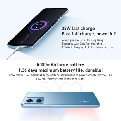 Xiaomi Redmi Note 12 5G, 48MP Camera, 6GB+128GB, Dual Back Cameras, 5000mAh Battery, Side Fingerprint Identification, 6.67 inch MIUI 13 Qualcomm Snapdragon 4 Gen1 Octa Core up to 2.0GHz, Network: 5G, Dual SIM, IR, Not Support Google Play(Blue) - Xiaomi Redmi by Xiaomi | Online Shopping South Africa | PMC Jewellery | Buy Now Pay Later Mobicred