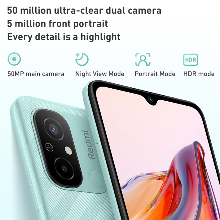 Xiaomi Redmi 12C, 50MP Camera, 4GB+64GB, 5000mAh Battery, Face Identification, 6.71 inch MIUI 13 MediaTek Helio G85 Octa Core up to 2.0GHz, Network: 4G, Dual SIM, Not Support Google Play(Blue) - Xiaomi Redmi by Xiaomi | Online Shopping South Africa | PMC Jewellery